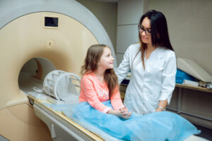 child getting MRI