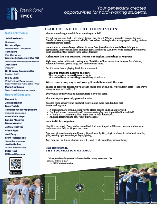 Photo of Annual Appeal Letter